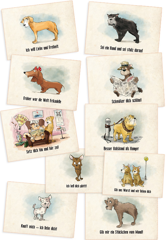 Postkarten Die Schlucht der freien Hunde